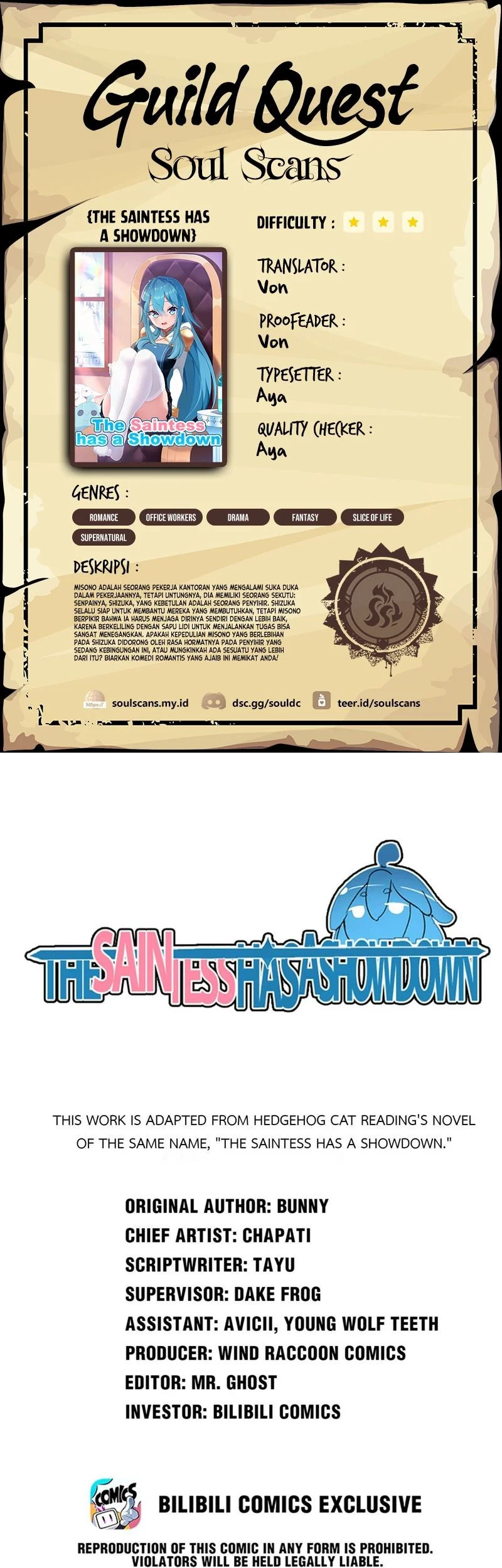 Komik The Saintess Has a Showdown Chapter 12 gambar nomor 1