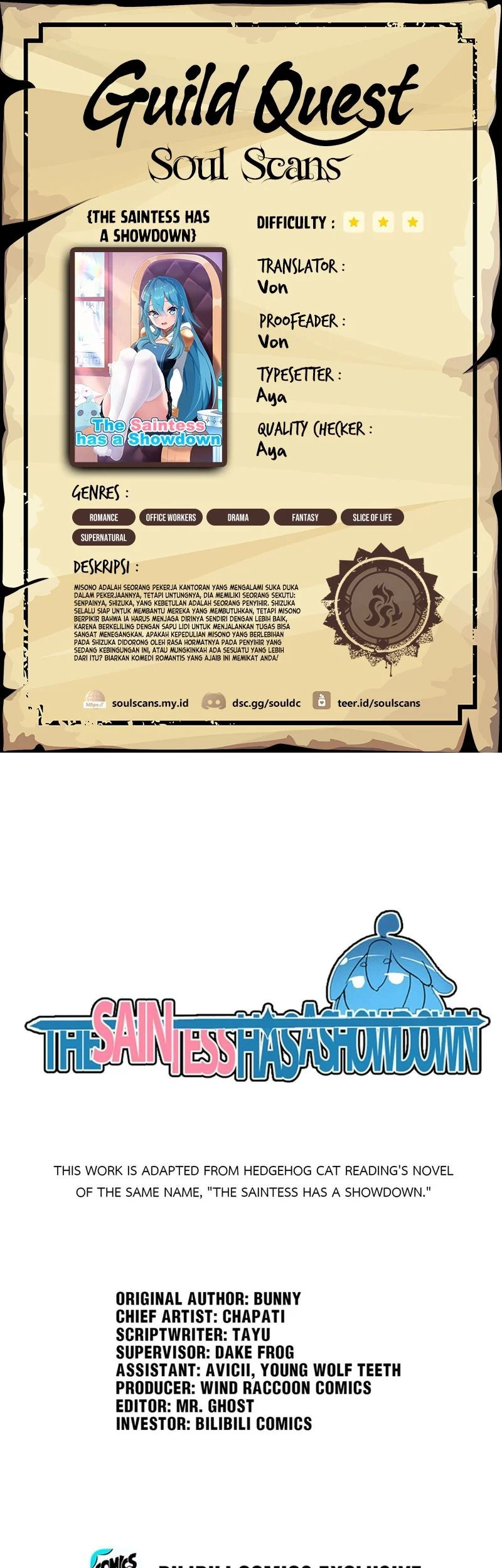 Komik The Saintess Has a Showdown Chapter 14 gambar nomor 1