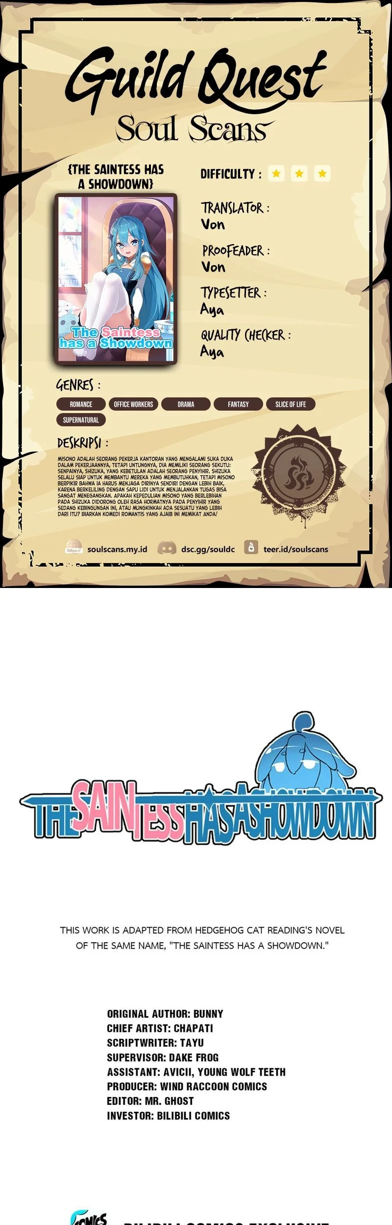 Komik The Saintess Has a Showdown Chapter 15 gambar nomor 1