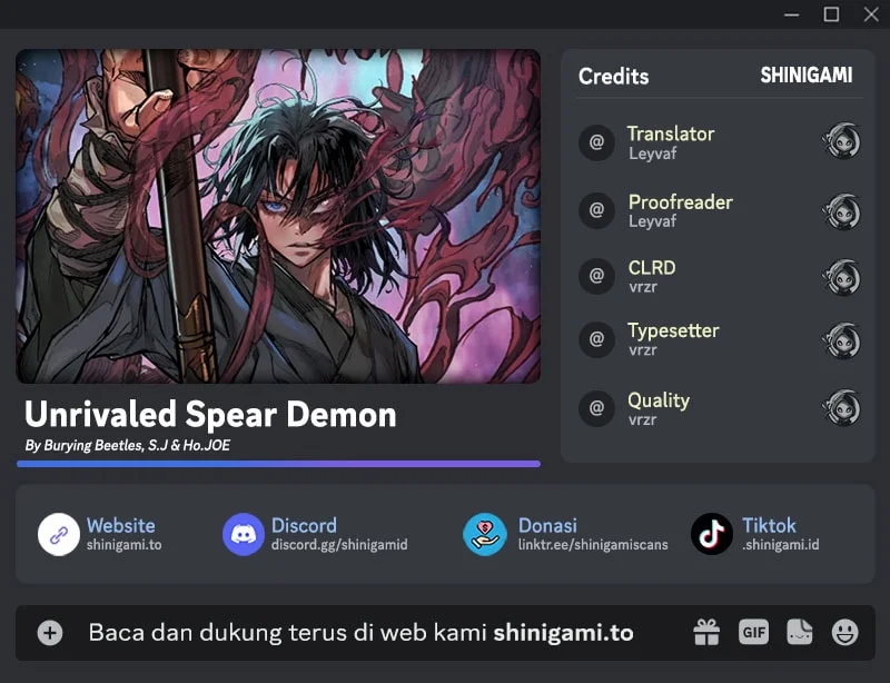 Komik Unrivaled Spear Demon Chapter 26 gambar nomor 1