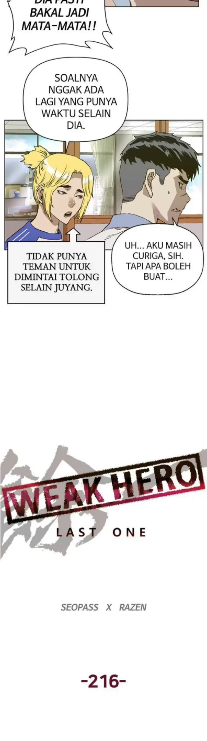Weak Hero Chapter 216.1 Gambar 21