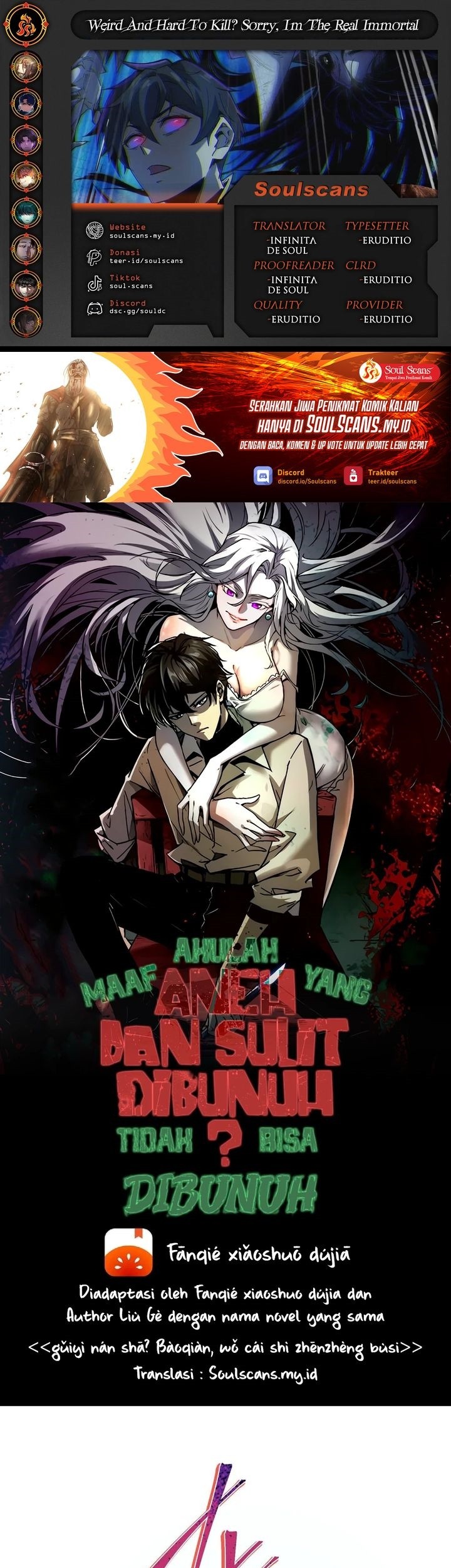 Komik Weird and Hard to Kill? Sorry, I’m the Real Immortal Chapter 101 gambar nomor 1