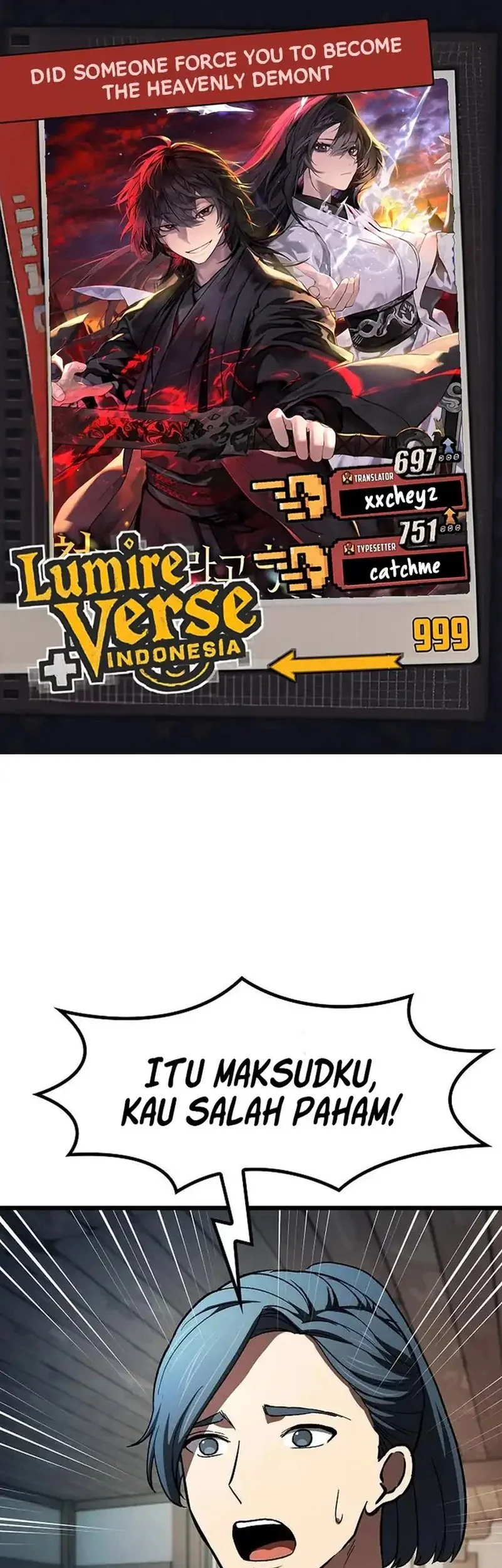 Komik Who’s threatening you with a knife to make you a Heavenly Demon? Chapter 19 gambar nomor 1