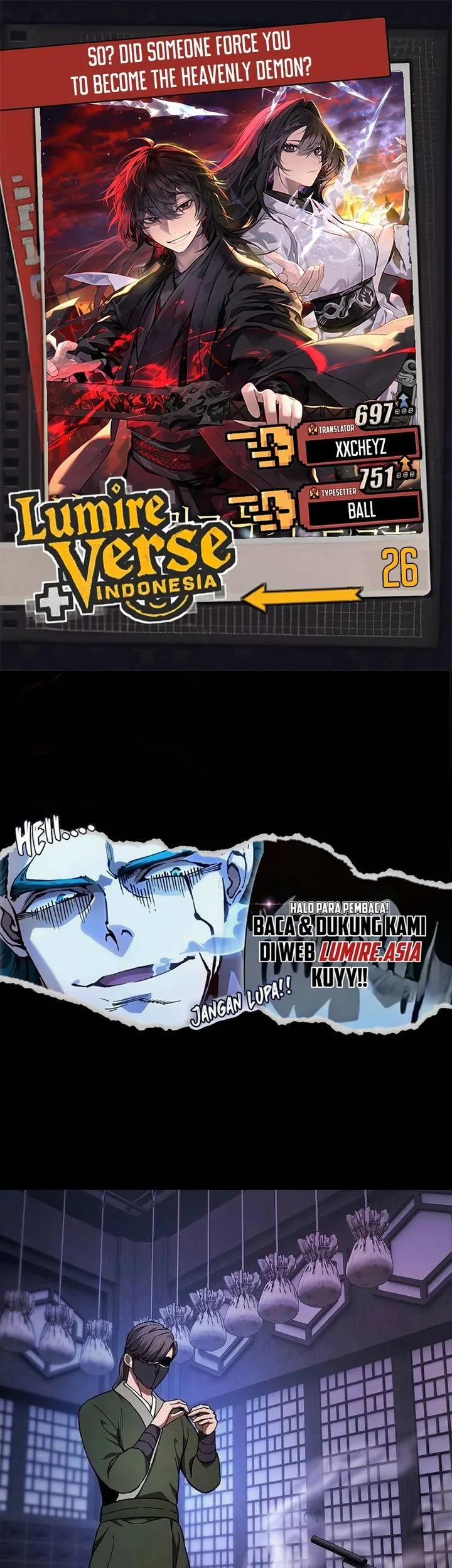 Komik Who’s threatening you with a knife to make you a Heavenly Demon? Chapter 26 gambar nomor 1