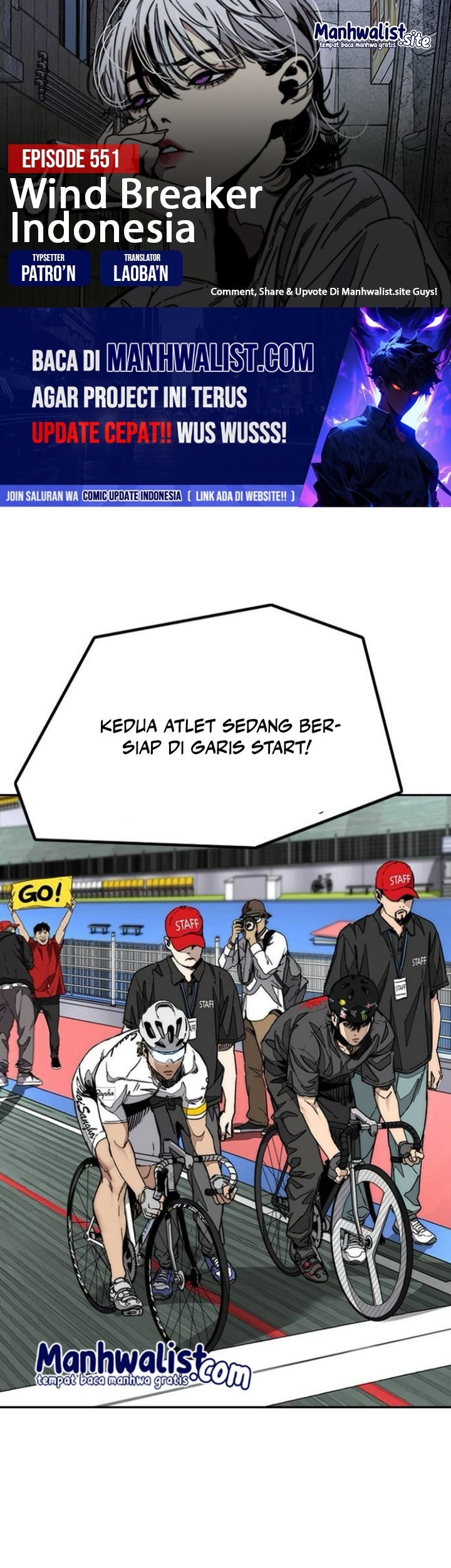 Komik Wind Breaker Chapter 551 gambar nomor 1