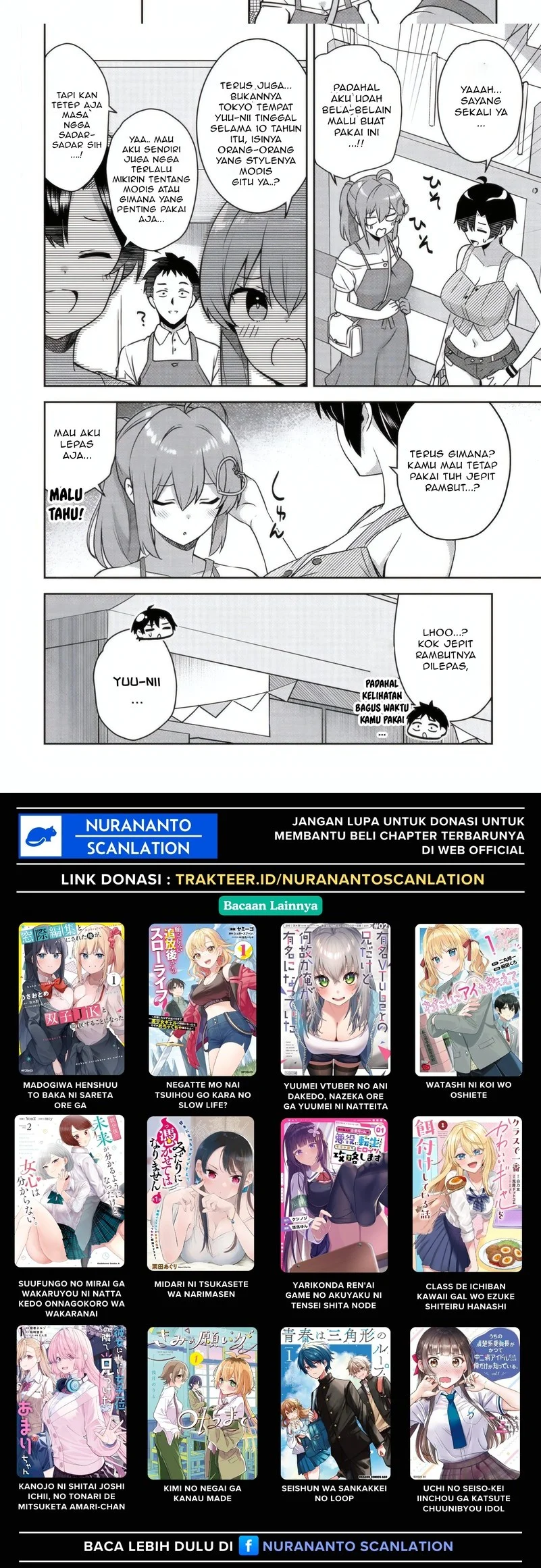 10-Nen Buri ni Saikai shita Kusogaki wa Seijun Bishoujo JK ni Seichou shiteita Chapter 13.1 Gambar 6