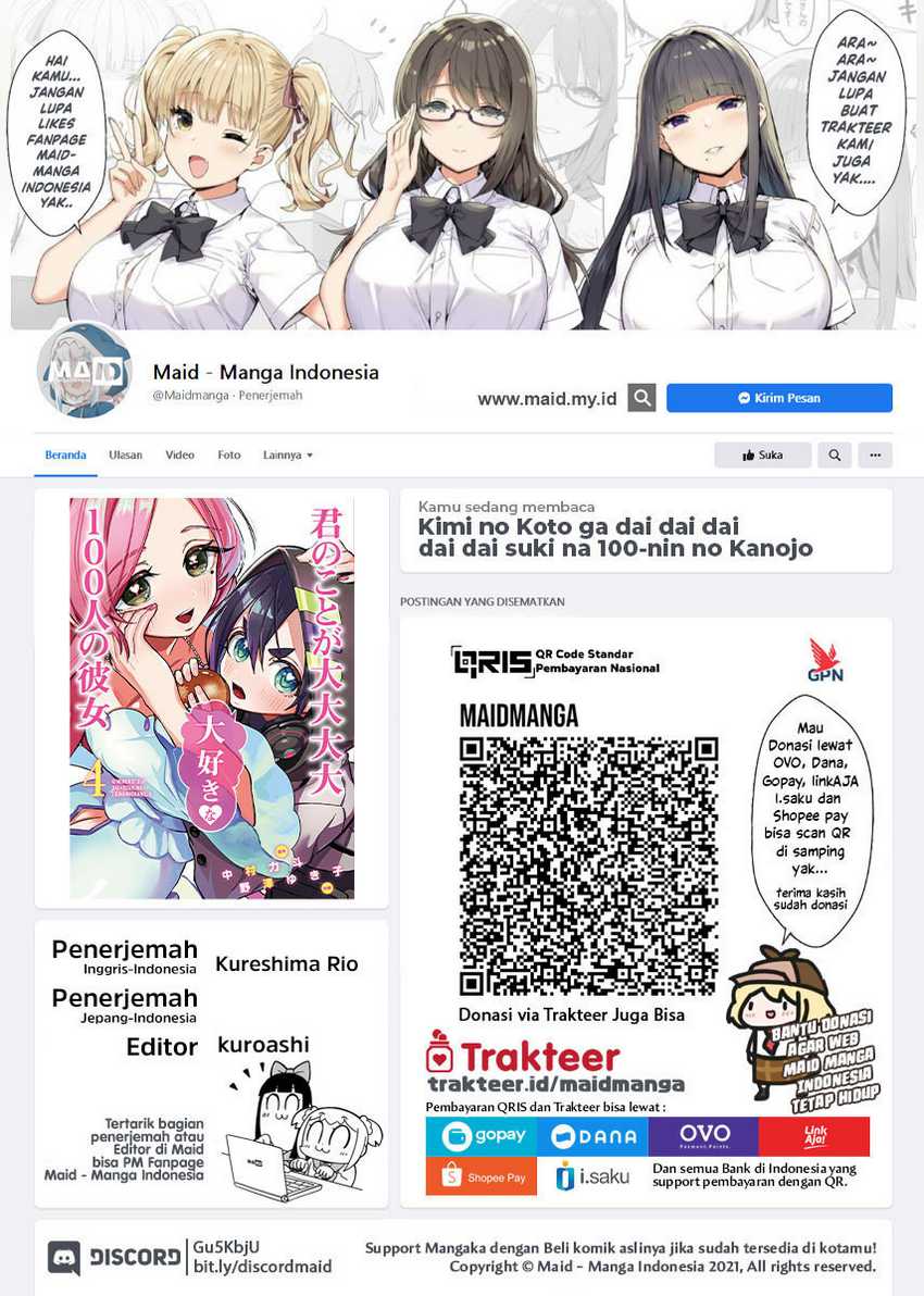 Manga Kimi no Koto ga Dai Dai Dai Dai Daisuki na 100-ri no Kanojo Chapter 68 gambar nomor 2