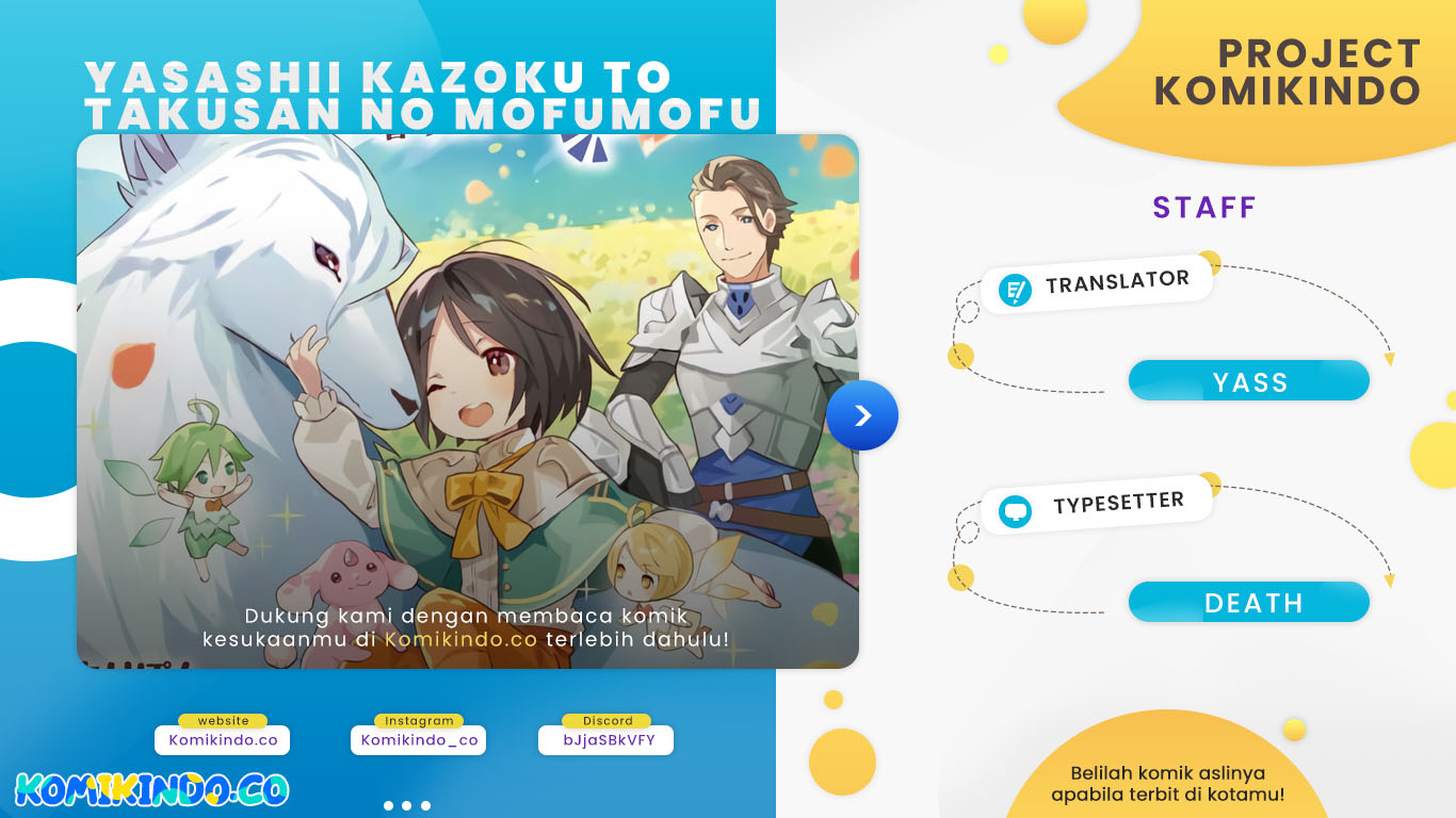 Komik Yasashii Kazoku to, Takusan no Mofumofu ni Kakomarete. Chapter 14 gambar nomor 1