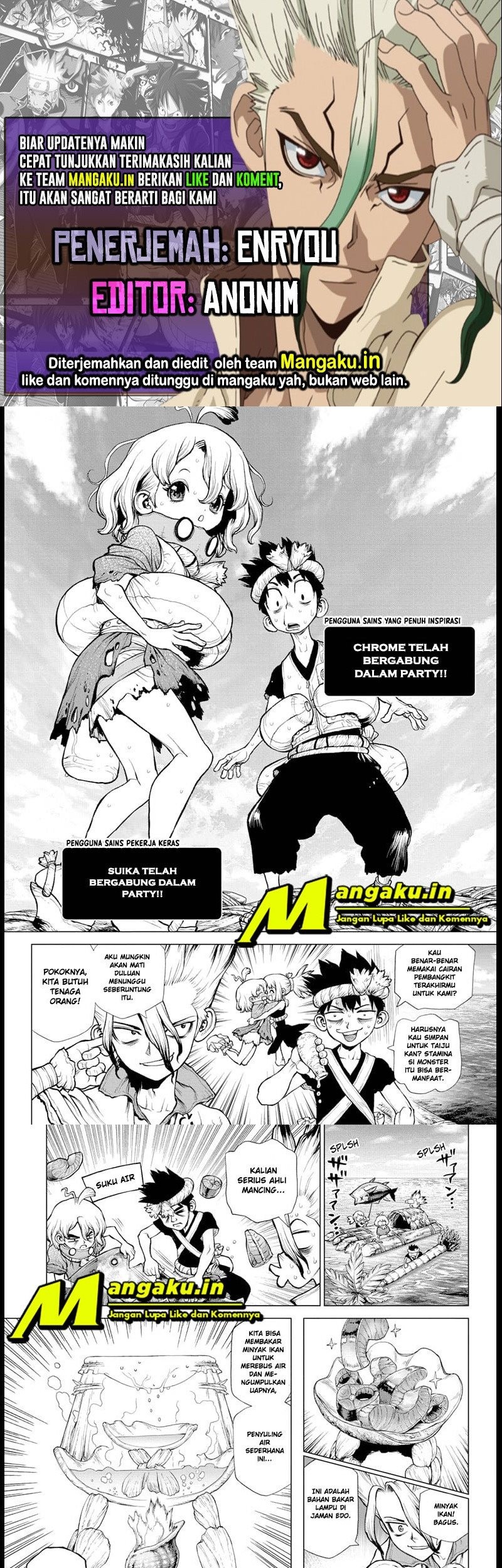 Komik Dr. Stone Chapter 232.3 gambar nomor 1