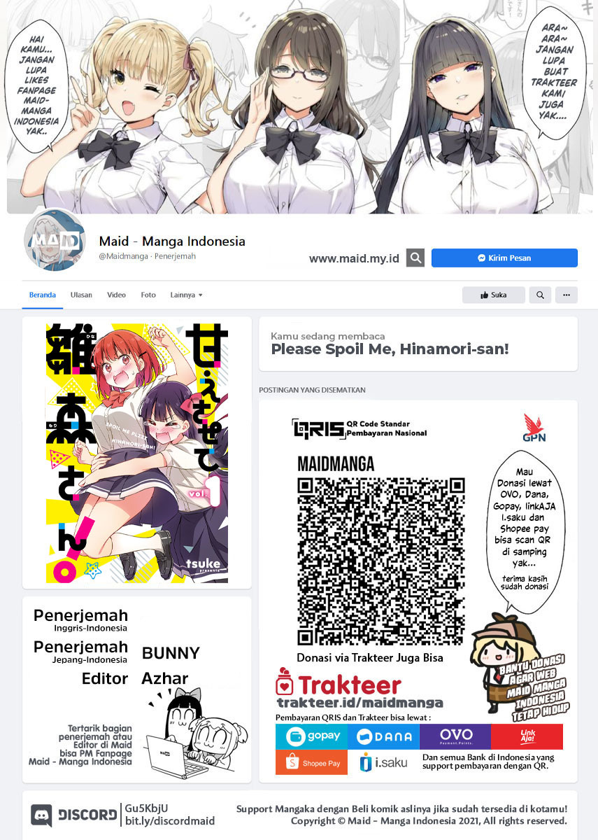 Manga Please Spoil Me, Hinamori-san! Chapter 09 gambar nomor 2