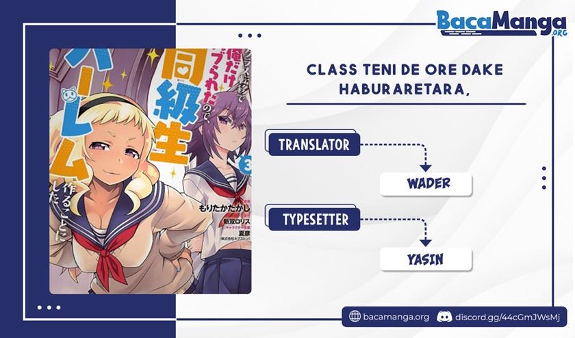 Komik Class Ten’i de Ore dake Haburareta no de, Doukyuusei Harem Tsukuru Koto ni shita Chapter 13 gambar nomor 1