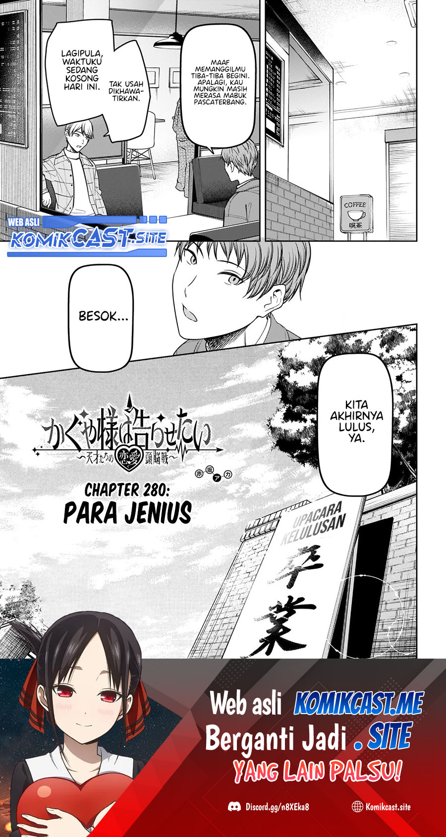 Manga Kaguya-sama wa Kokurasetai – Tensai-tachi no Renai Zunousen Chapter 280 gambar nomor 2