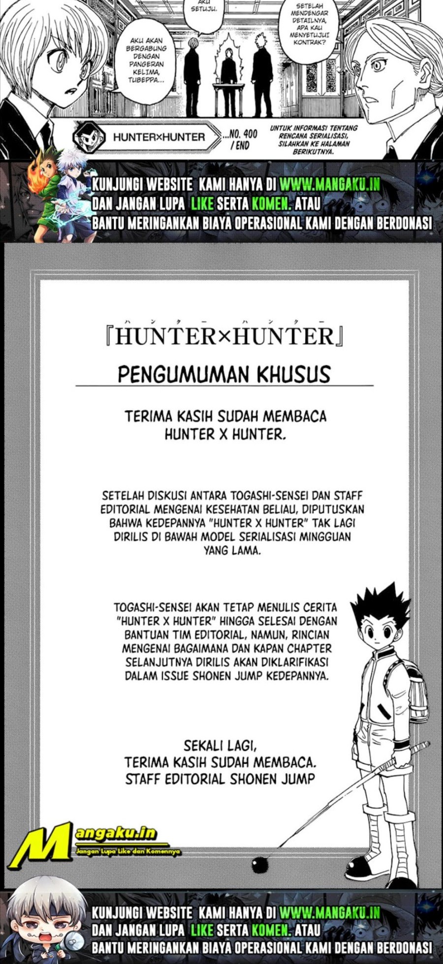 Hunter x Hunter Chapter 400 Gambar 14
