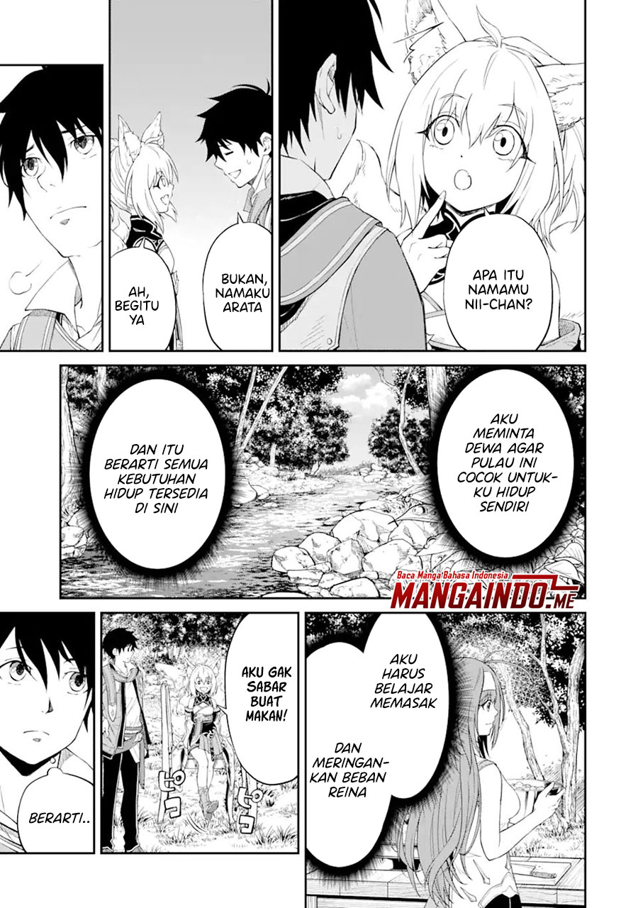 Manga Tensei Shitara Saikyoushutachi ga Sumau Shima Deshita. Kono Shima de Slow Life wo Tanoshimimasu Chapter 02.3 gambar nomor 2