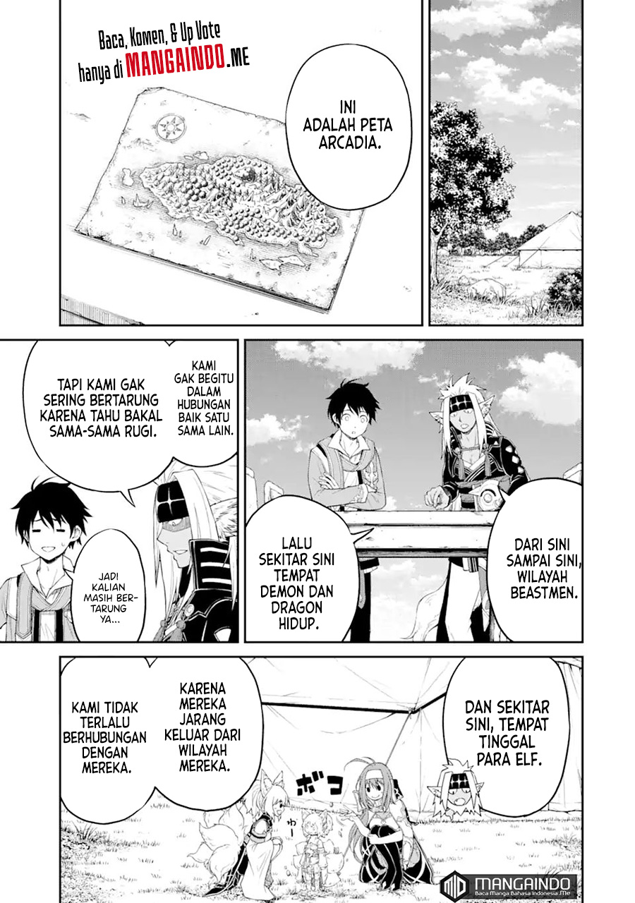 Manga Tensei Shitara Saikyoushutachi ga Sumau Shima Deshita. Kono Shima de Slow Life wo Tanoshimimasu Chapter 03.2 gambar nomor 2