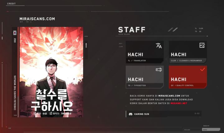 Komik Cheolsu Saves the World Chapter 02 gambar nomor 1