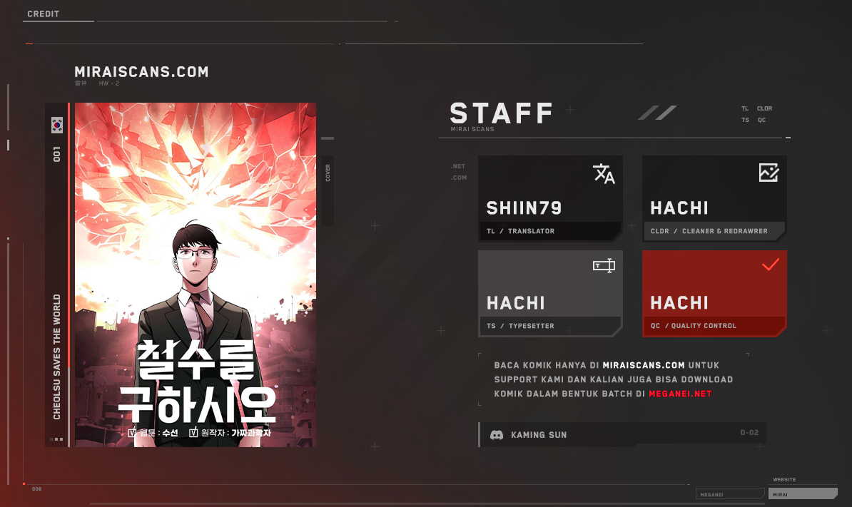 Komik Cheolsu Saves the World Chapter 01 gambar nomor 1