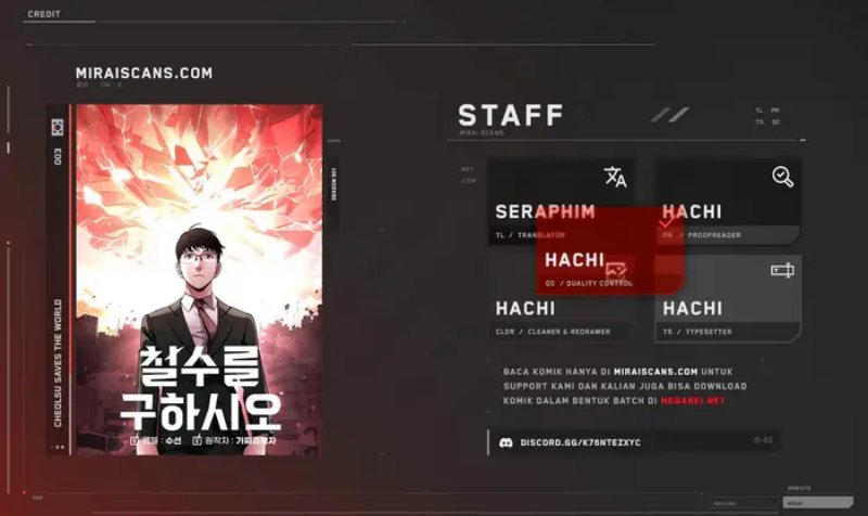 Komik Cheolsu Saves the World Chapter 03 gambar nomor 1