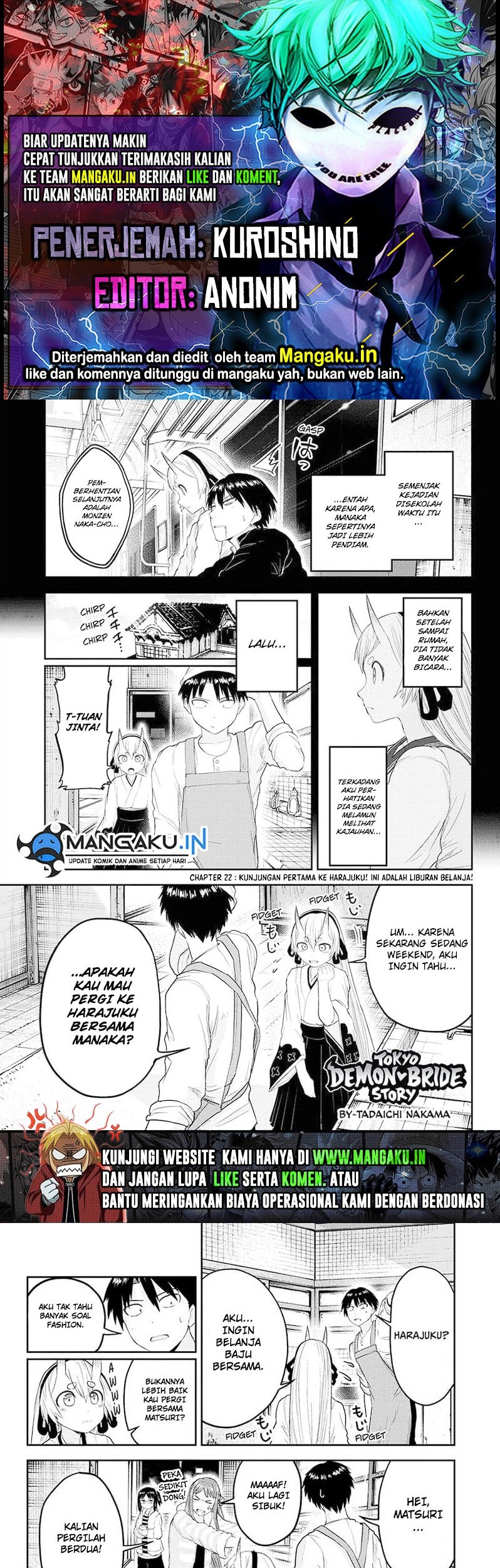Komik Dai Tokyo Oniyome-den Chapter 22 gambar nomor 1