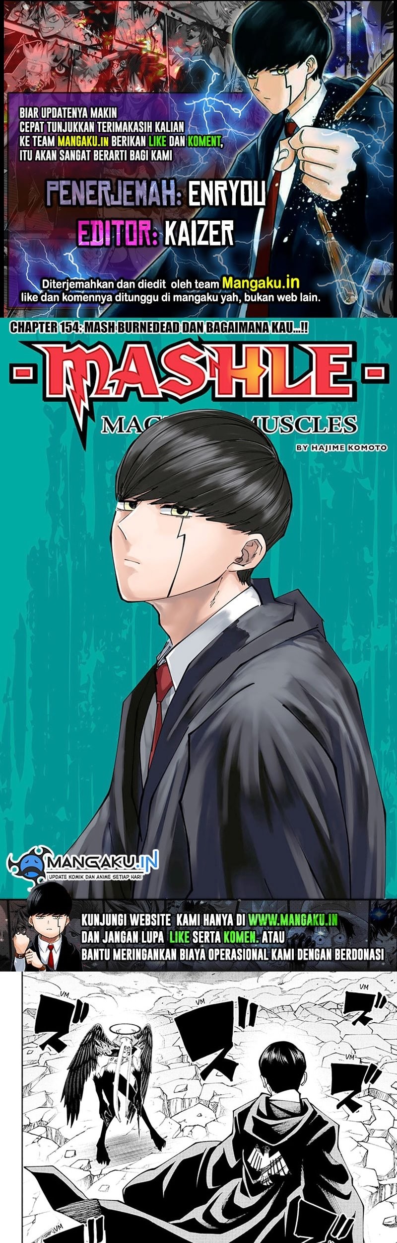 Komik Mashle: Magic and Muscles Chapter 154 gambar nomor 1