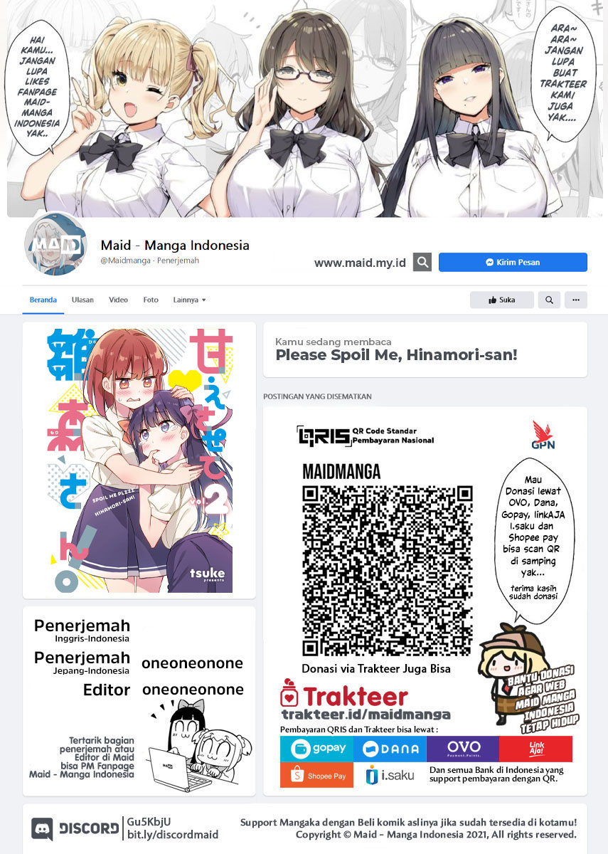 Manga Please Spoil Me, Hinamori-san! Chapter 16 gambar nomor 2