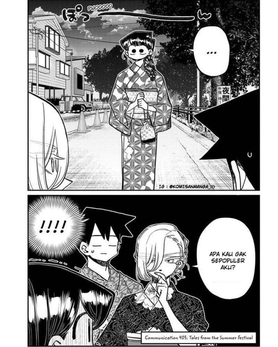 Komi-san wa Komyushou Desu Chapter 403 Gambar 3