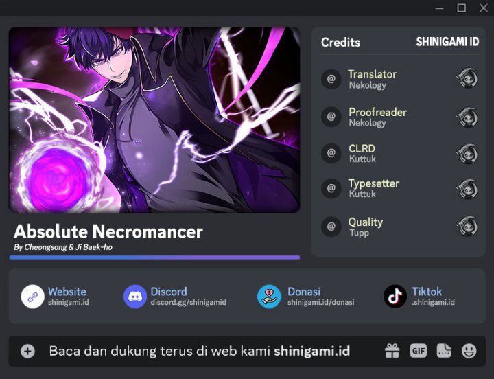 Komik Absolute Necromancer Chapter 01 gambar nomor 1