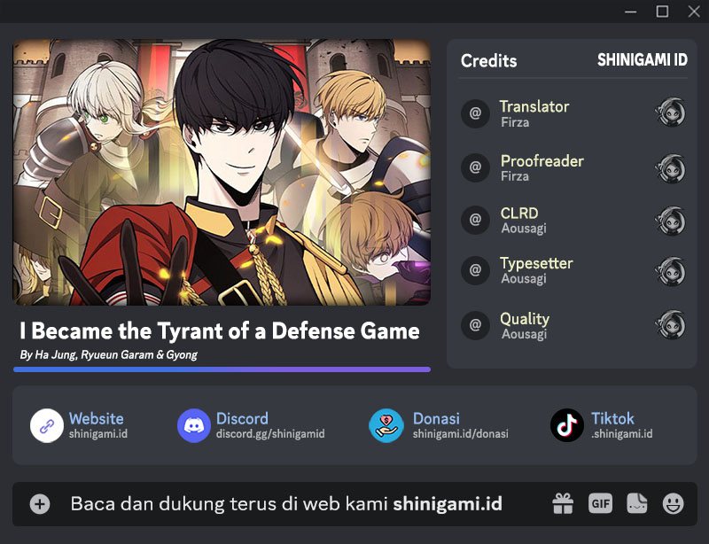 Komik I Became the Tyrant of a Defense Game Chapter 55 gambar nomor 1