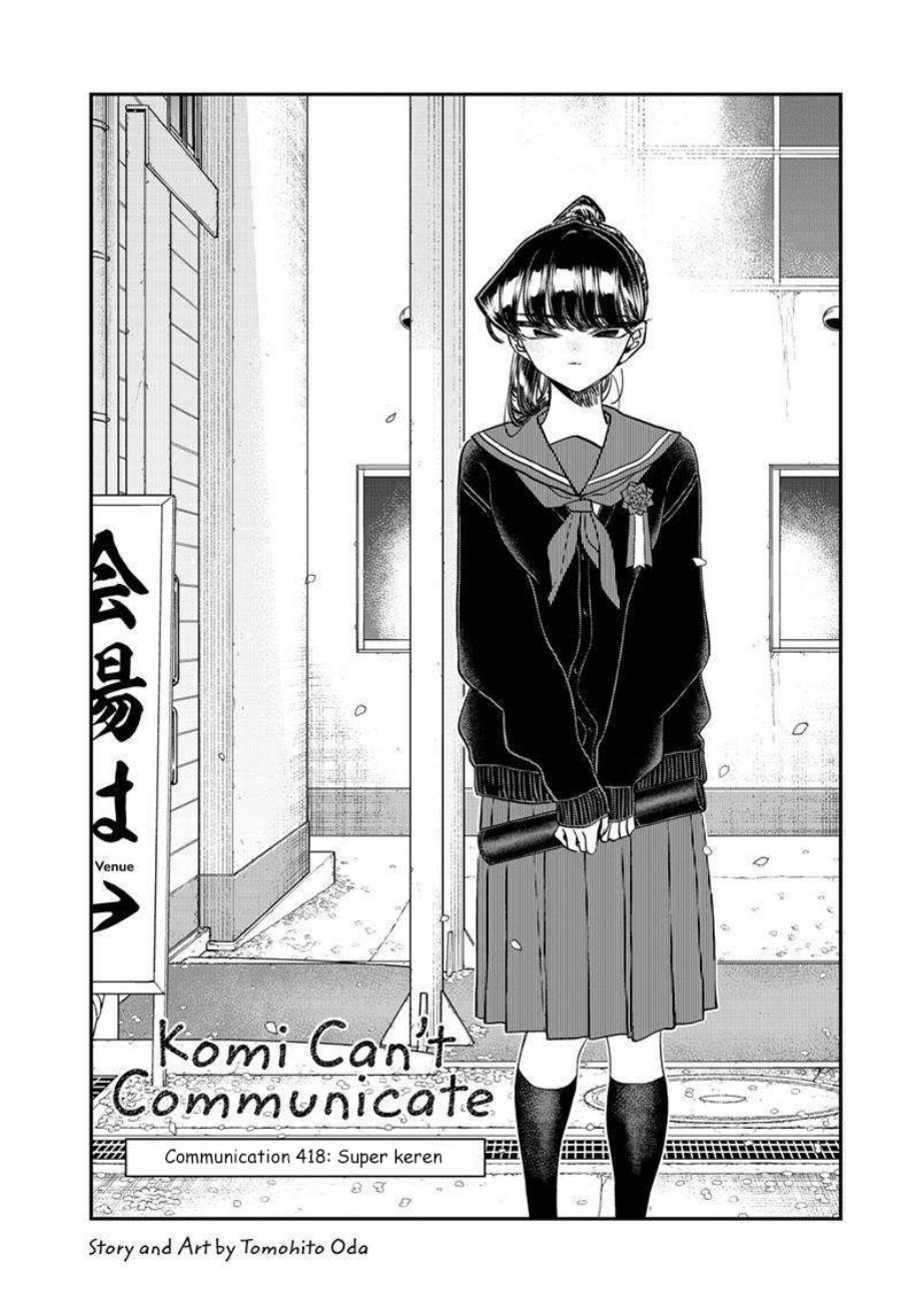 Manga Komi-san wa Komyushou Desu Chapter 418 gambar nomor 2