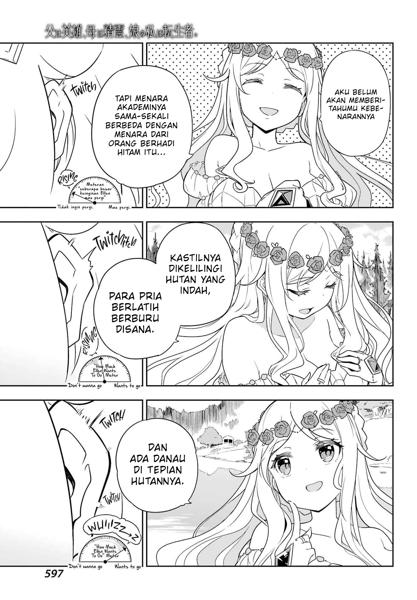 Chichi wa Eiyuu, Haha wa Seirei, Musume no Watashi wa Tenseisha Chapter 40 Gambar 22