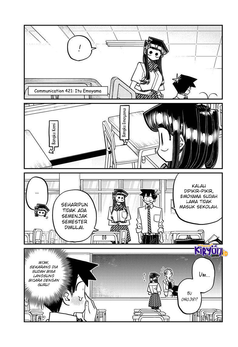 Manga Komi-san wa Komyushou Desu Chapter 421 gambar nomor 2