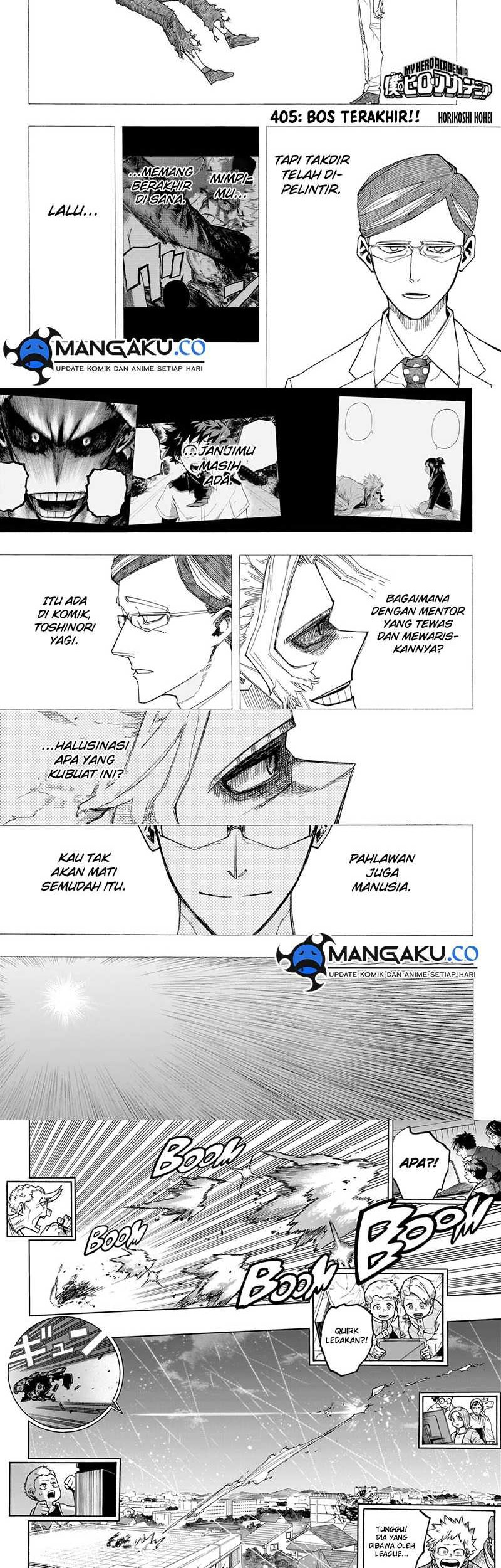 Manga Boku no Hero Academia Chapter 405 gambar nomor 2