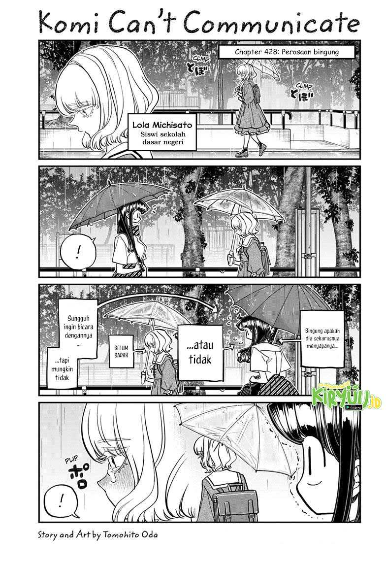 Manga Komi-san wa Komyushou Desu Chapter 428 gambar nomor 2