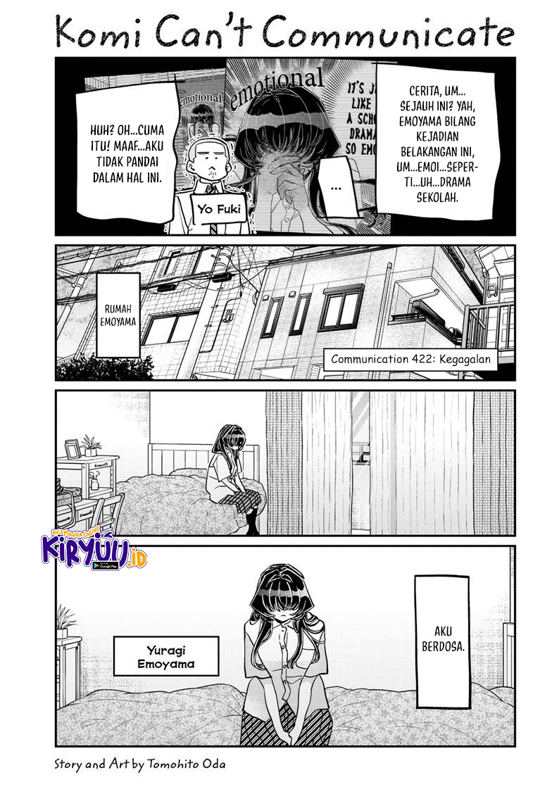 Manga Komi-san wa Komyushou Desu Chapter 422 gambar nomor 2