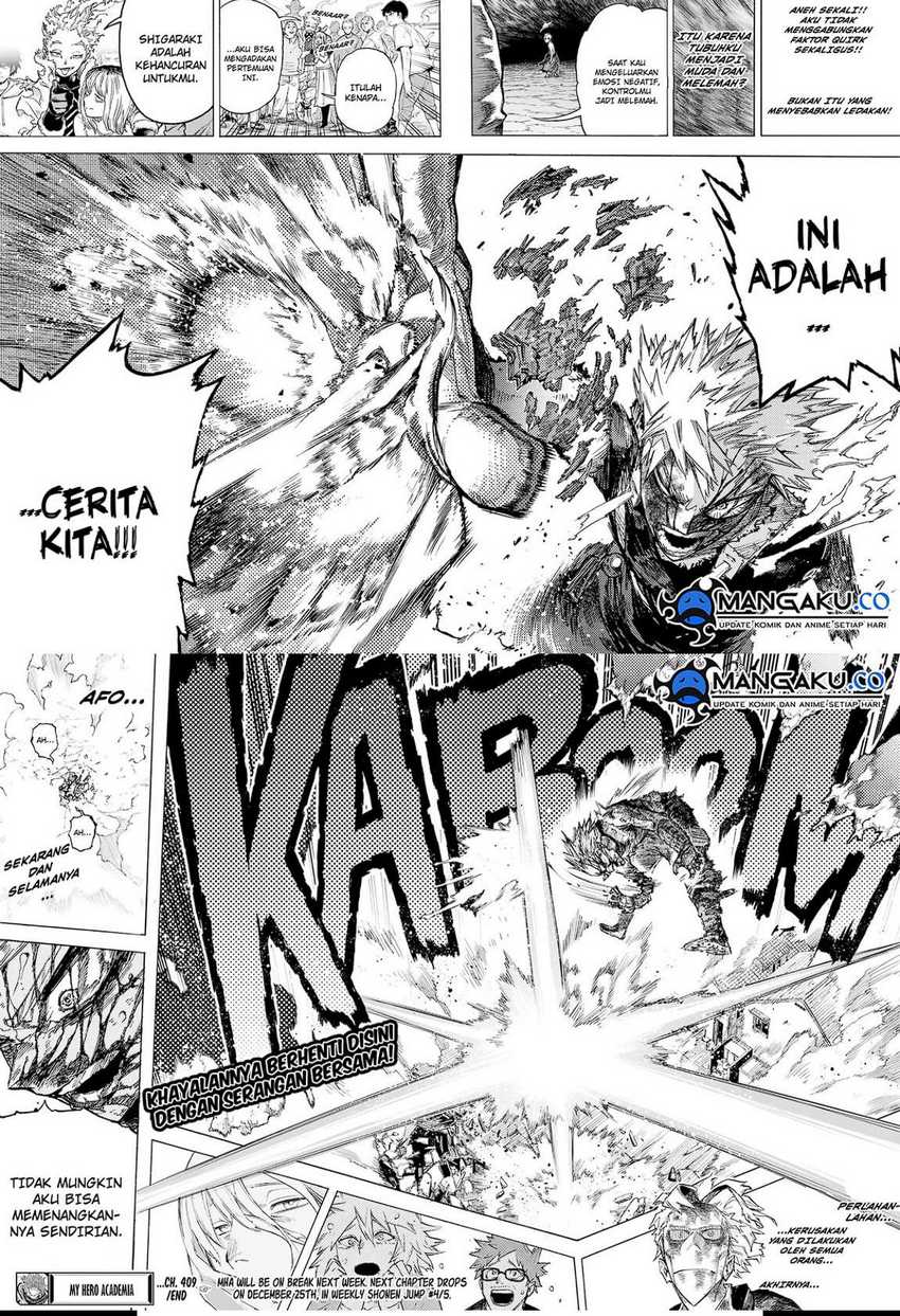 Boku no Hero Academia Chapter 409 Gambar 6