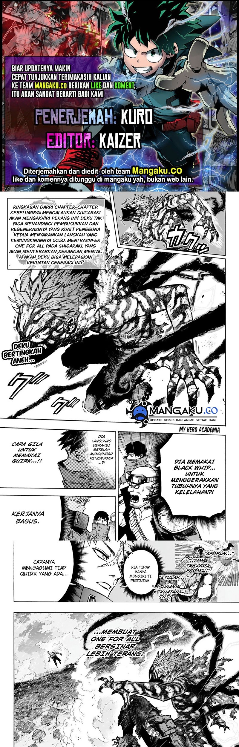 Komik Boku no Hero Academia Chapter 414 gambar nomor 1