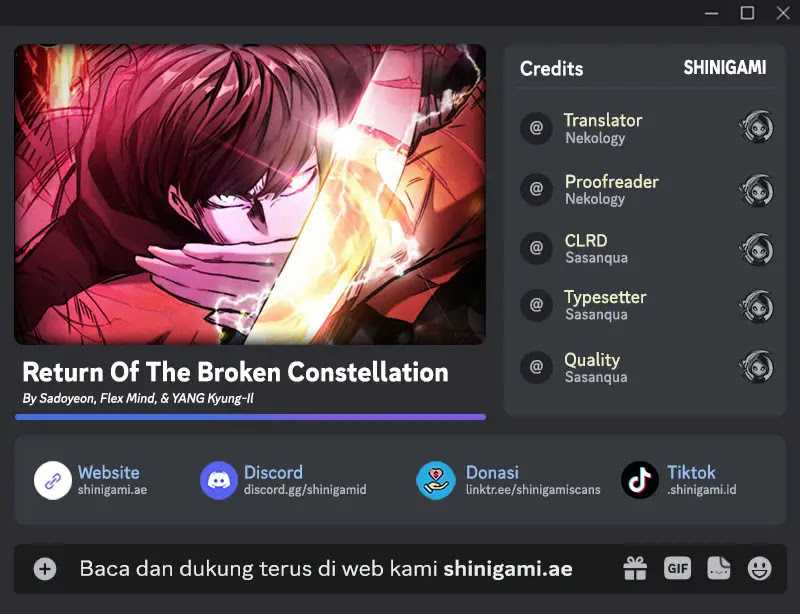 Komik Return of the Broken Constellation Chapter 103 gambar nomor 1