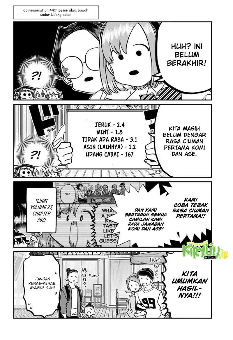 Manga Komi-san wa Komyushou Desu Chapter 445 gambar nomor 2
