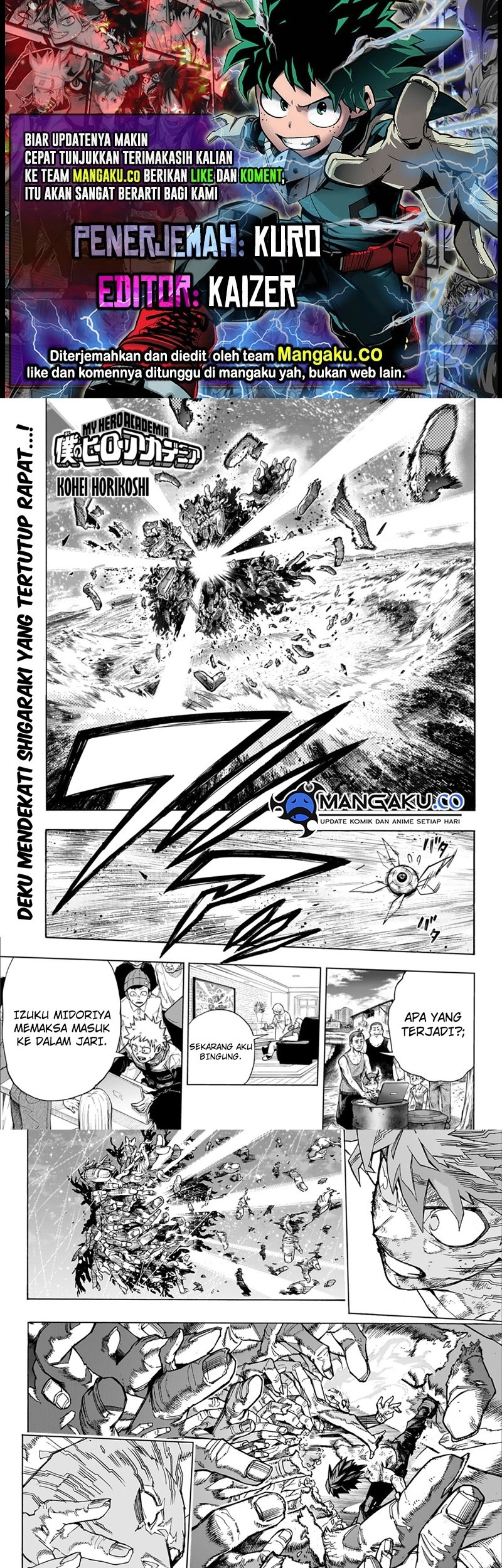Komik Boku no Hero Academia Chapter 417 gambar nomor 1