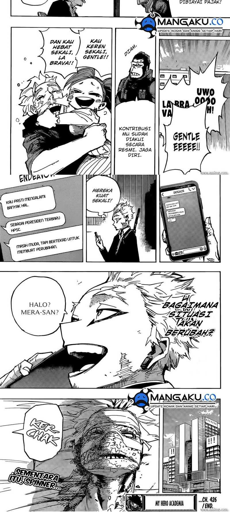 Boku no Hero Academia Chapter 426 Gambar 9