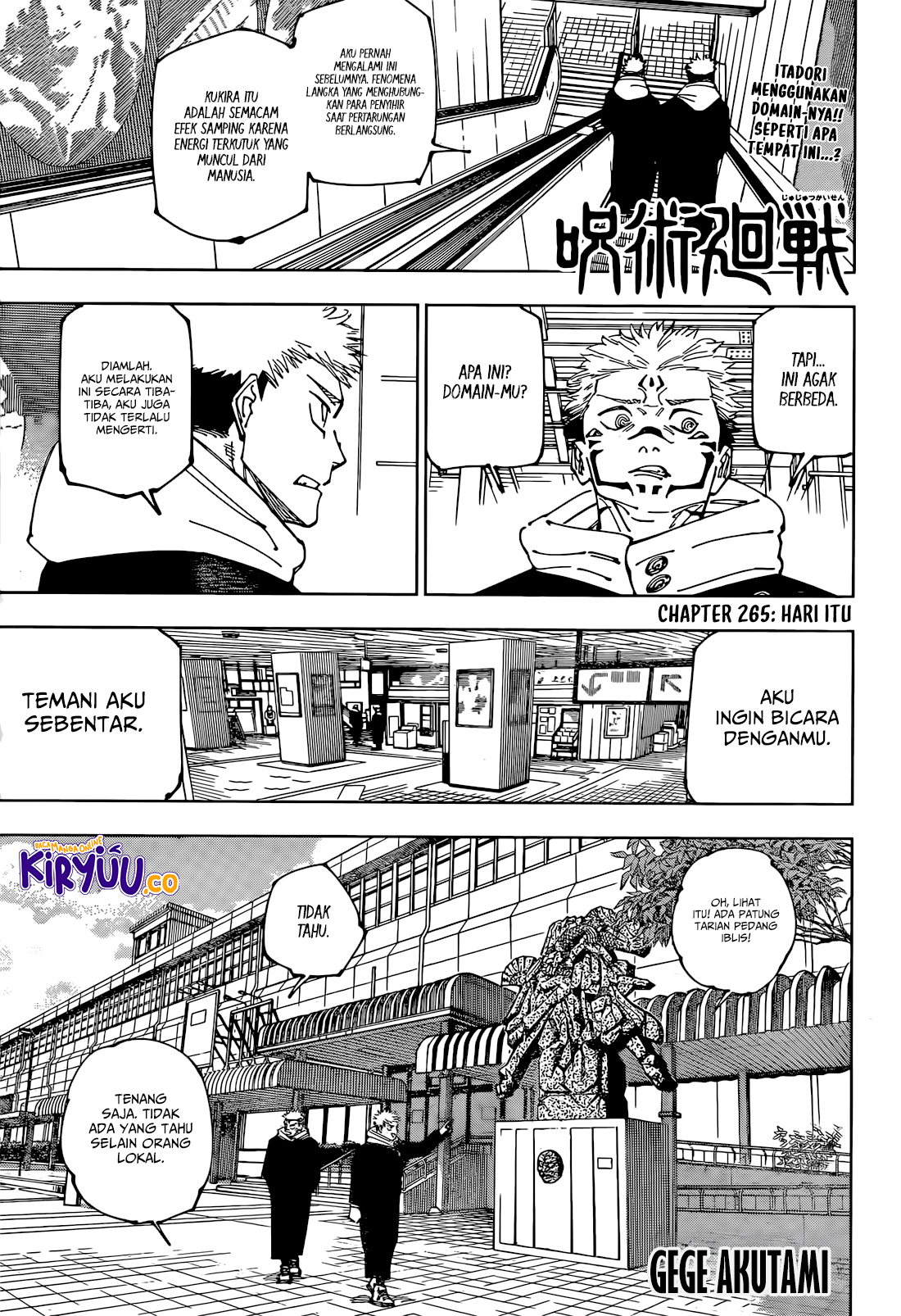 Manga Jujutsu Kaisen Chapter 265 gambar nomor 2