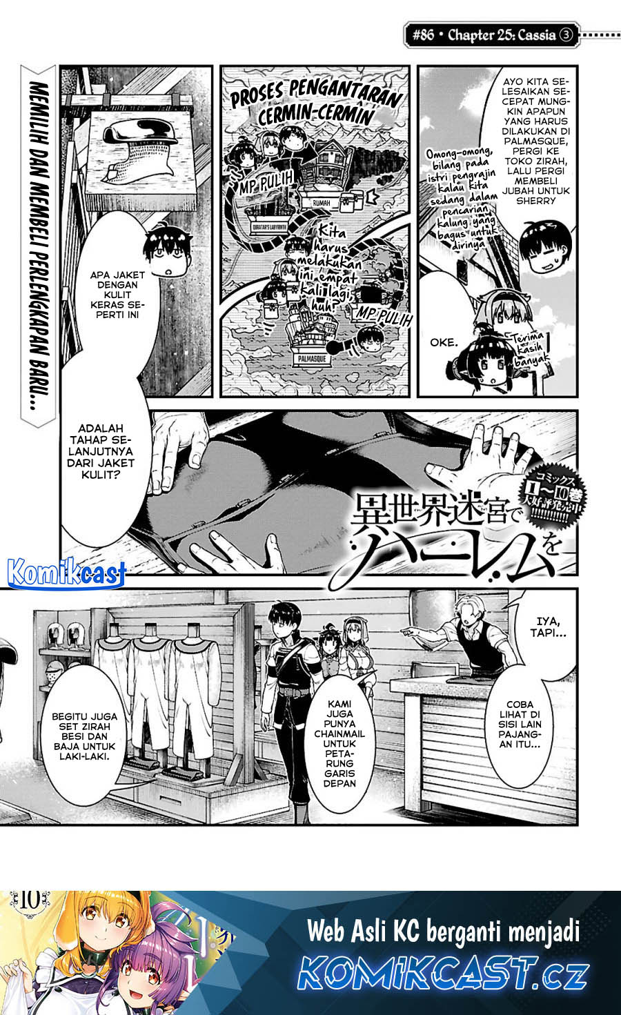 Manga Isekai Meikyuu de Harem wo Chapter 86 gambar nomor 2