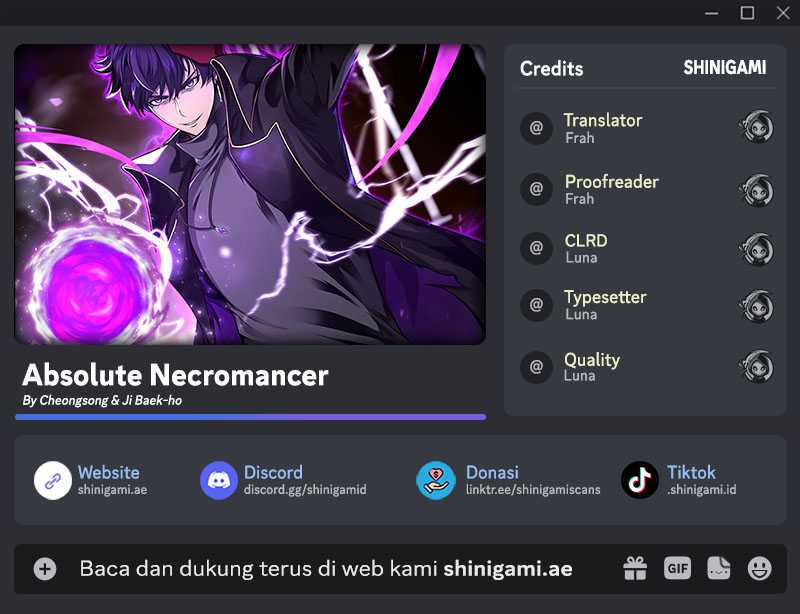 Komik Absolute Necromancer Chapter 63 gambar nomor 1