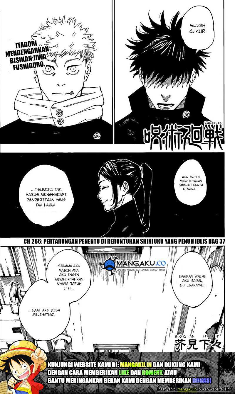 Manga Jujutsu Kaisen Chapter 266 gambar nomor 2