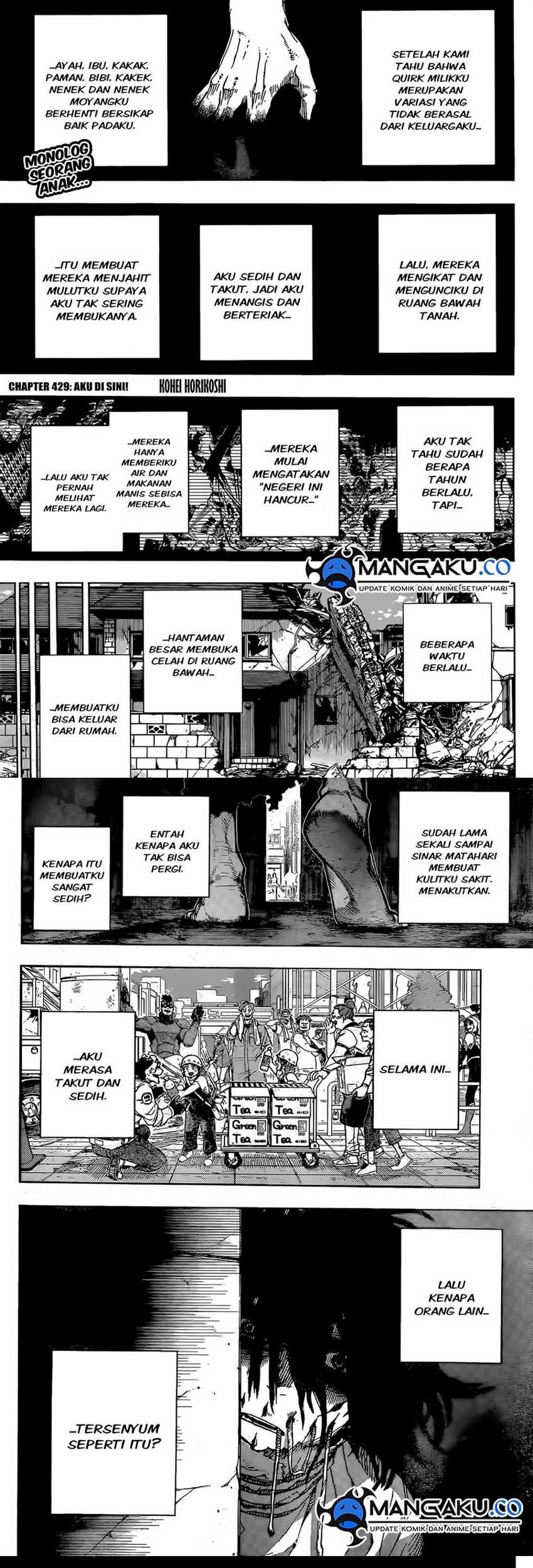 Boku no Hero Academia Chapter 429 Gambar 3
