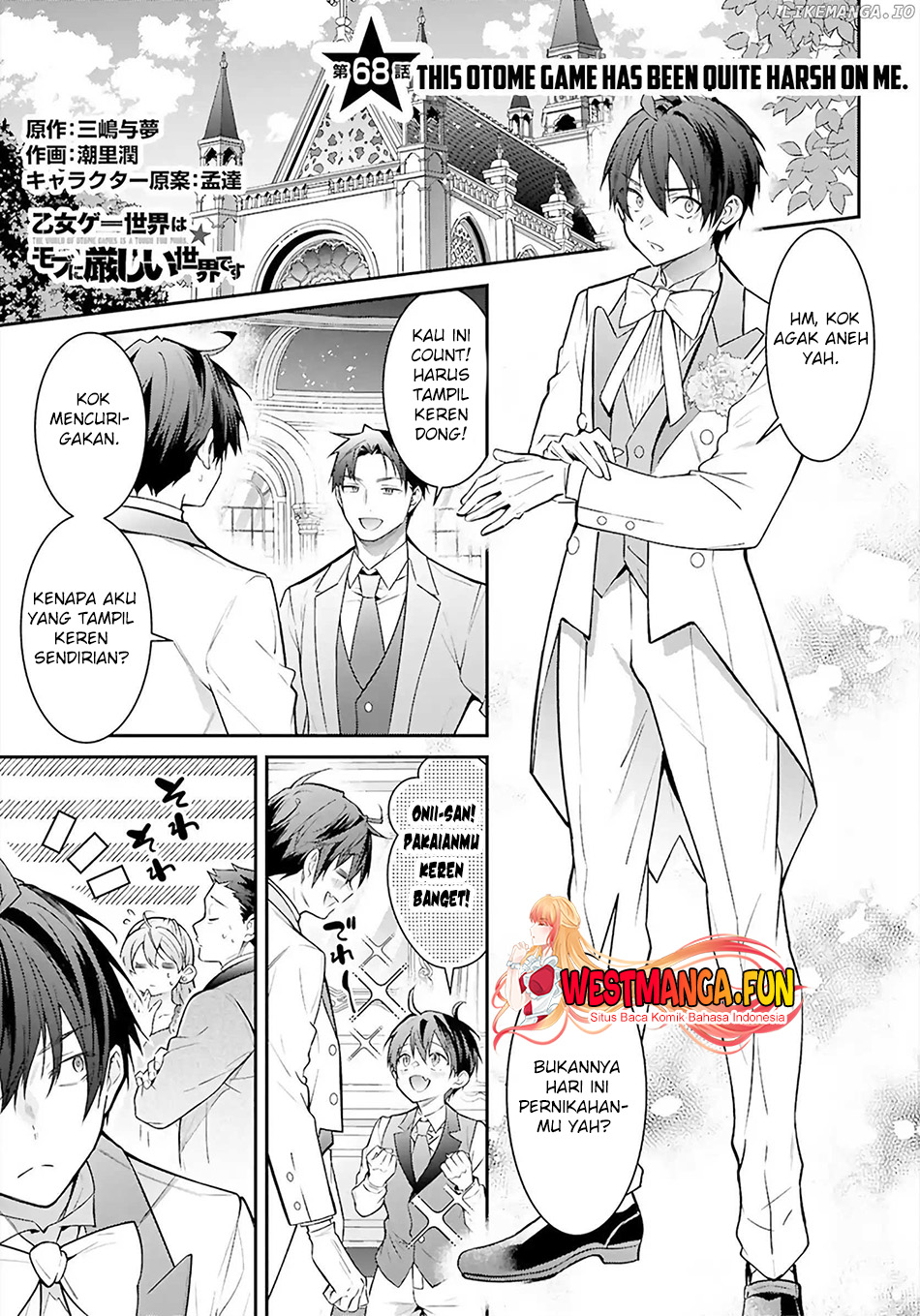 Manga Otome Game Sekai wa Mob ni Kibishii Sekai Desu Chapter 68 gambar nomor 2
