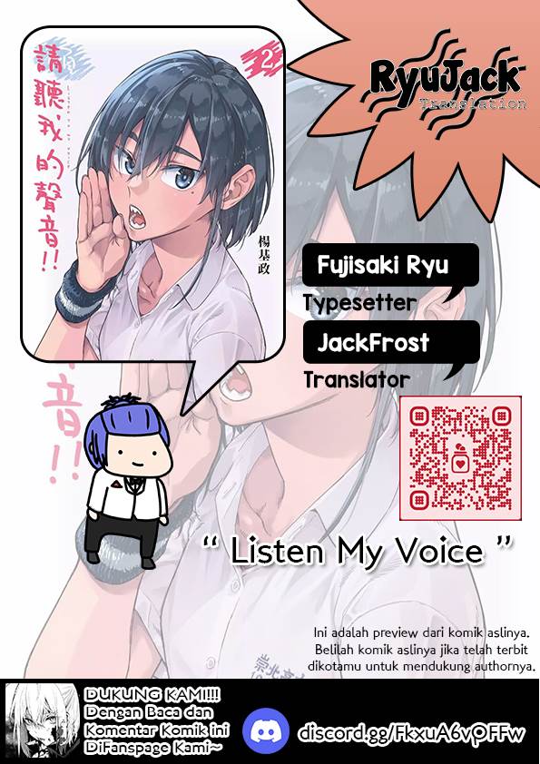 Komik Listen to My Voice!! Chapter 19 gambar nomor 1
