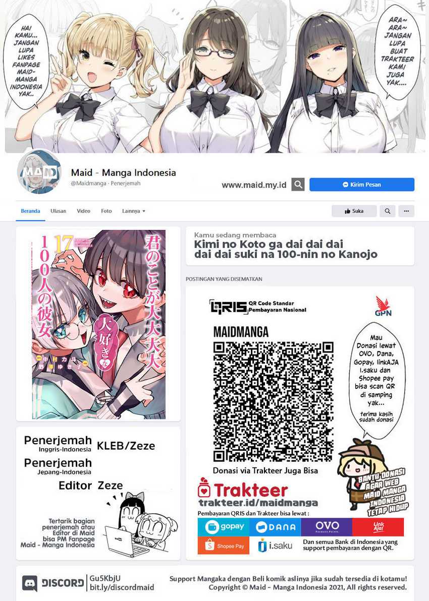 Manga Kimi no Koto ga Dai Dai Dai Dai Daisuki na 100-ri no Kanojo Chapter 122 gambar nomor 2