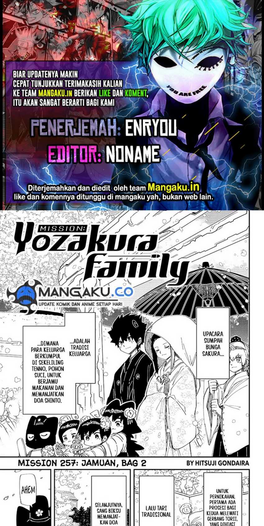 Komik Mission: Yozakura Family Chapter 257 gambar nomor 1