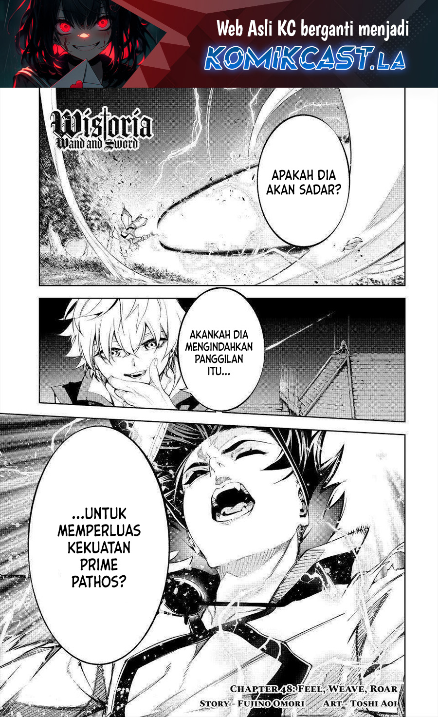 Manga Tsue to Tsurugi no Wistoria Chapter 48 gambar nomor 2